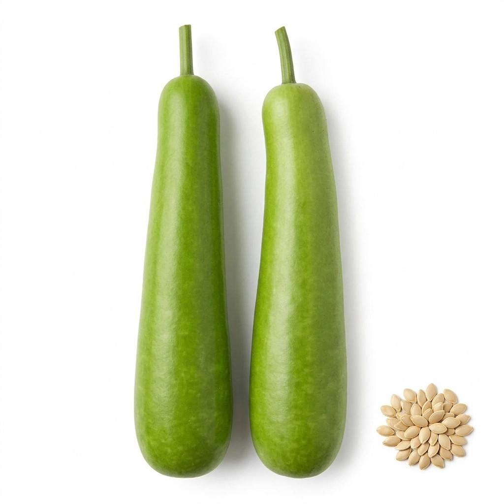35 Bottle Gourd Seeds – Heirloom Calabash Opo Squash – Vigorous Vines for Garden