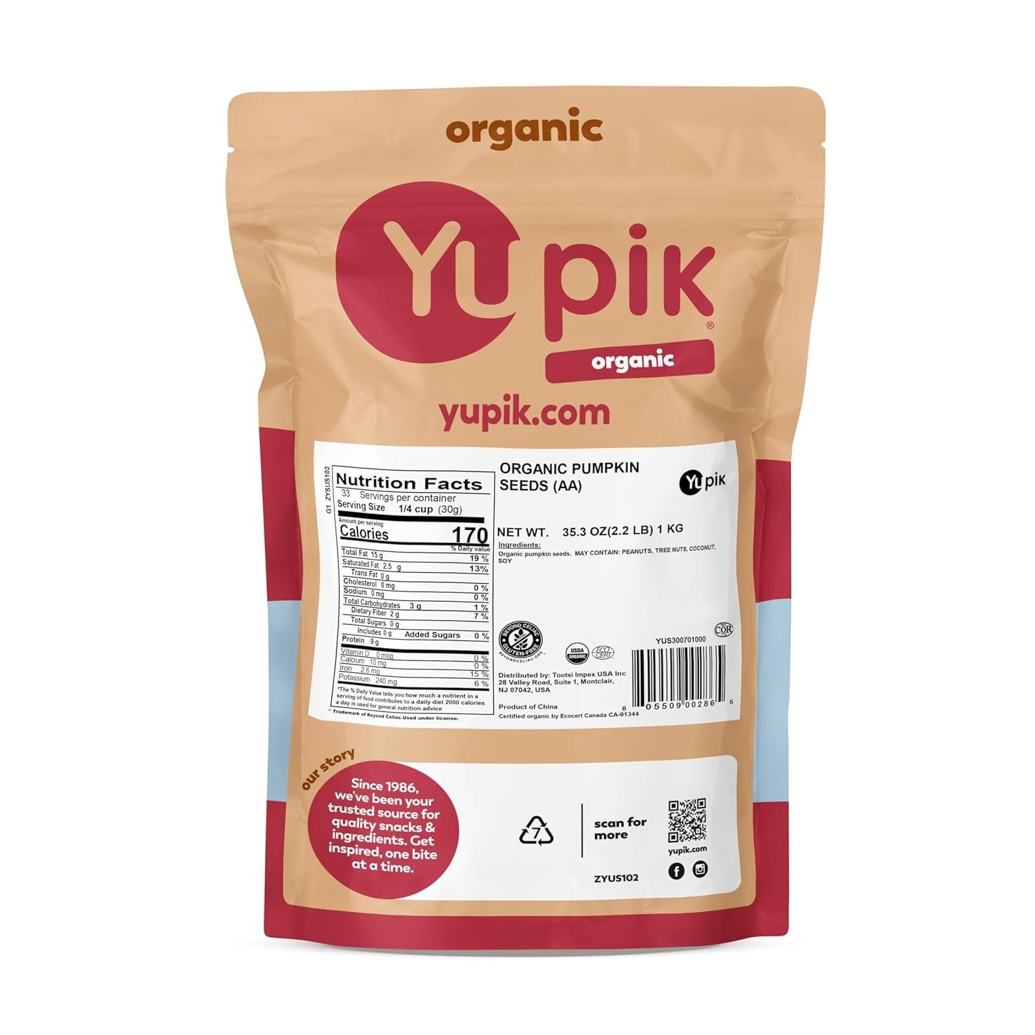 Crunchy Unsalted Organic Pumpkin Seed Kernels – Perfect for Toppings & Snacks