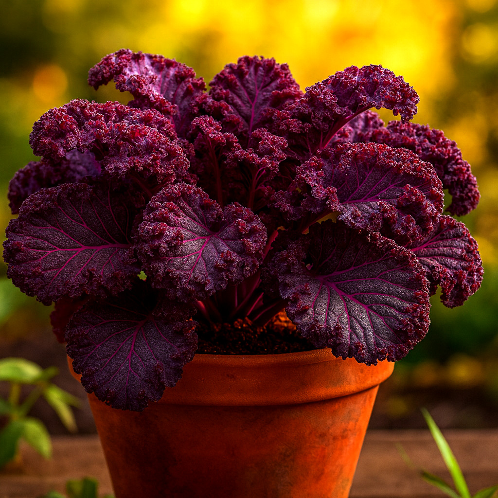300+ KALE ORNAMENTAL BORECOLE RED SEEDS AUTUMN GARDEN BEAUTIFUL DEER RESISTANT