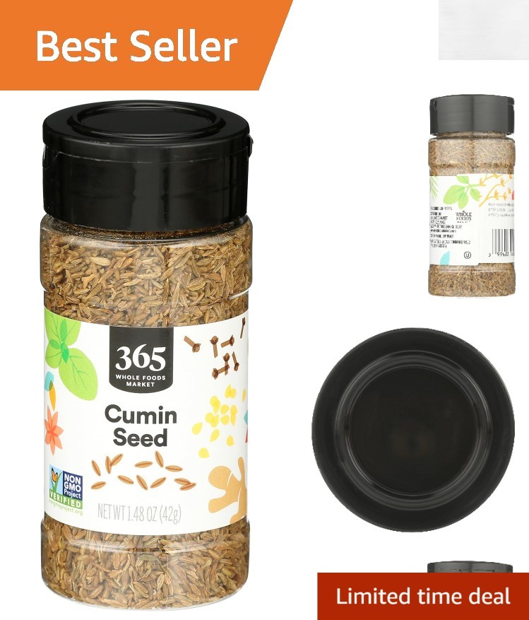 1.48 oz Non-GMO Whole Cumin Seeds – Perfect Spice for Indian & Mexican Cooking