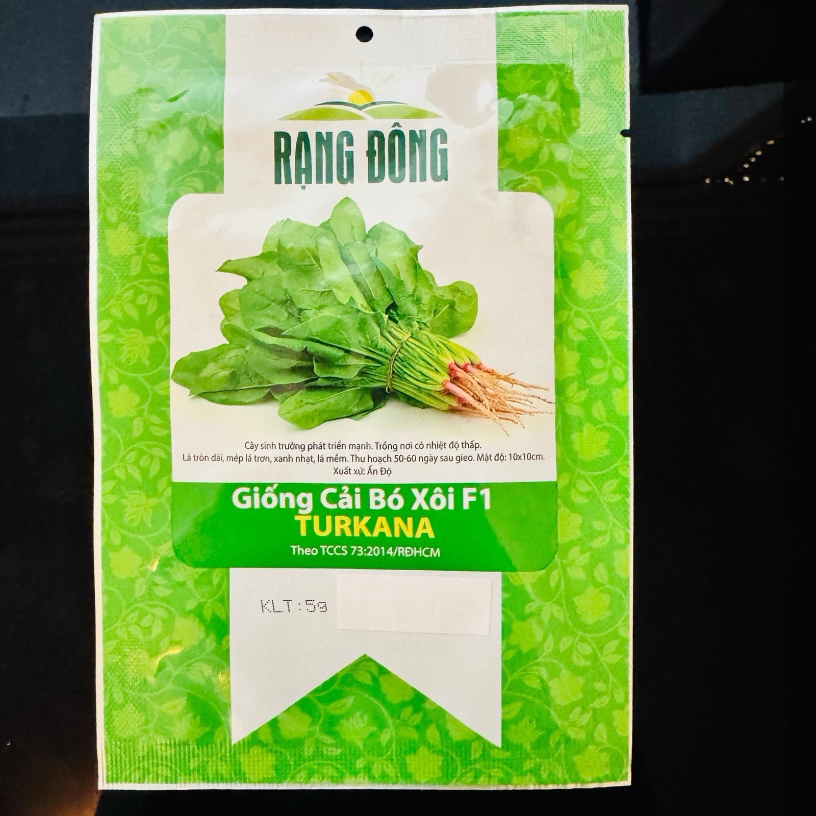Hat Giong Cai Bo Xoi – Spinach Seeds F1 –US Seller- Fast Shipping-Fast Growing