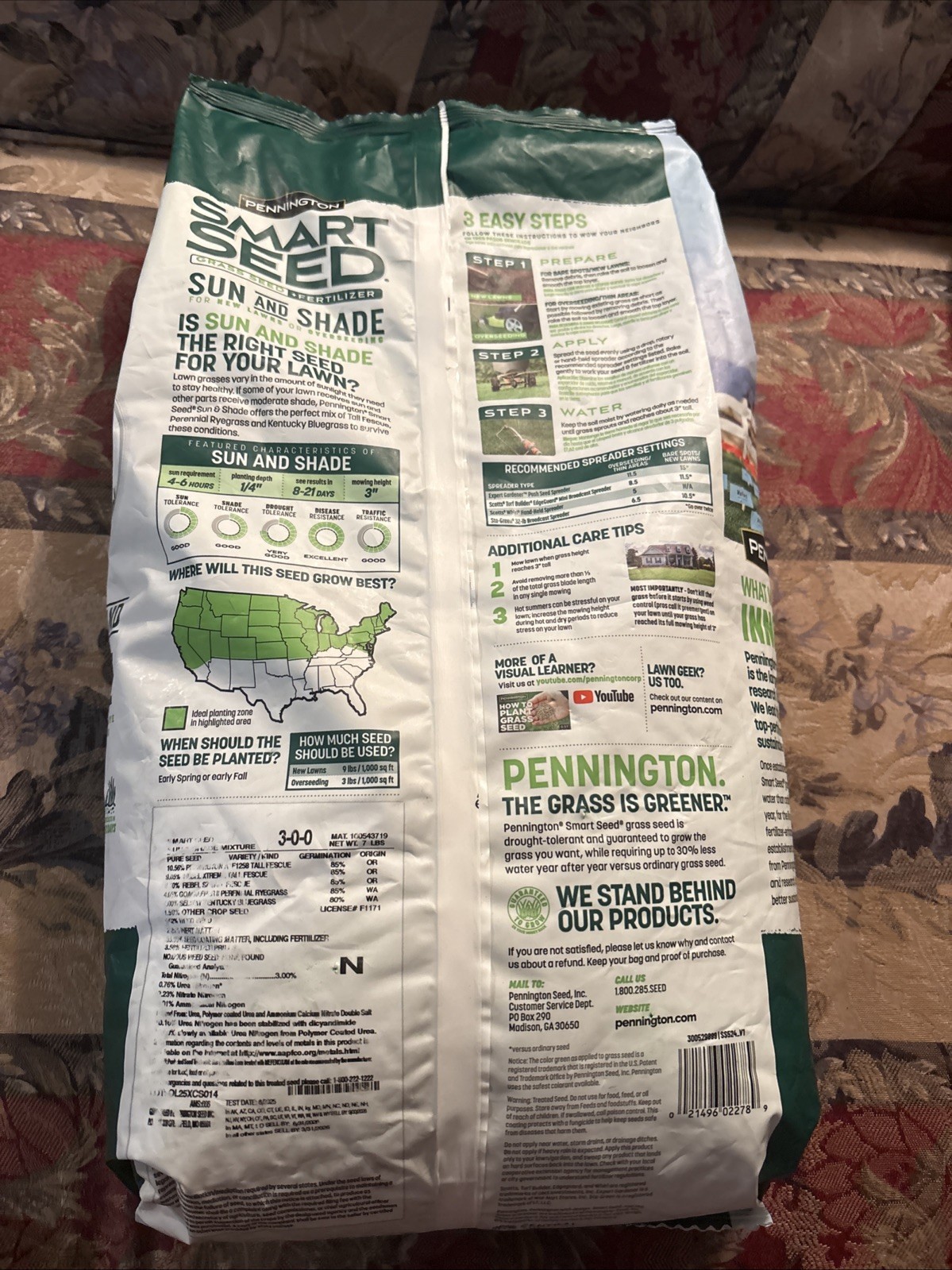 Pennington Smart Seed Sun & Shade Grass Mix 7 lb – Drought Resistant Excellence
