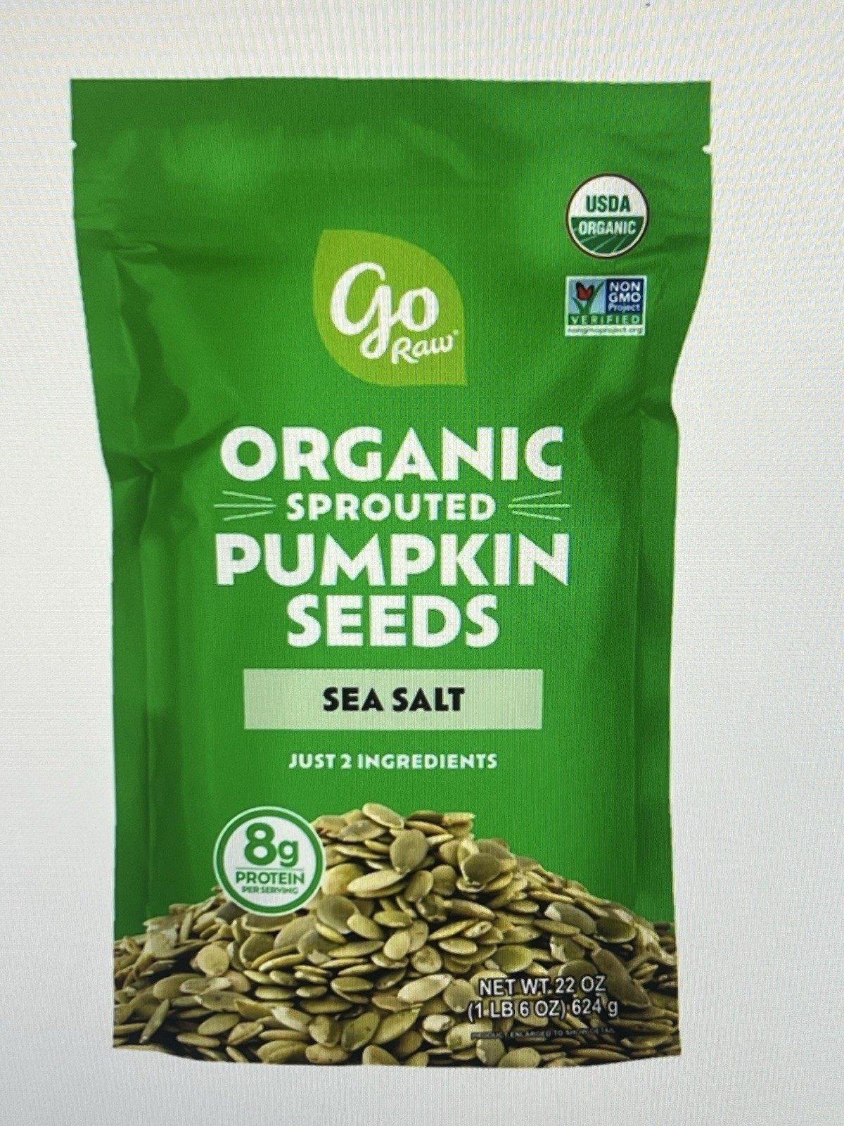 Go Raw Sprouted Pumpkin Seeds, 22 Oz – Healthy Snacking With Sea salt