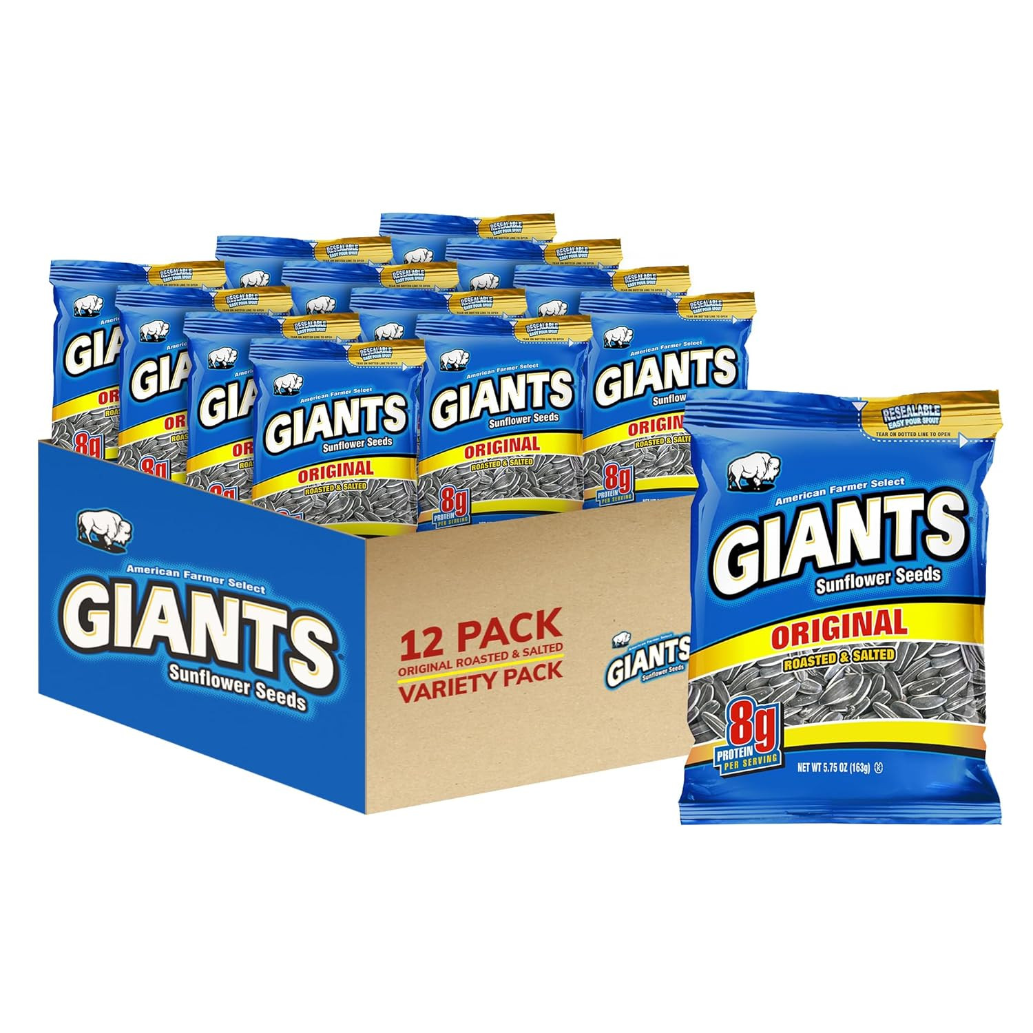 GIANTS Original Sunflower Seeds – Sunflower Seeds to Eat, Sunflower Seeds Bulk,