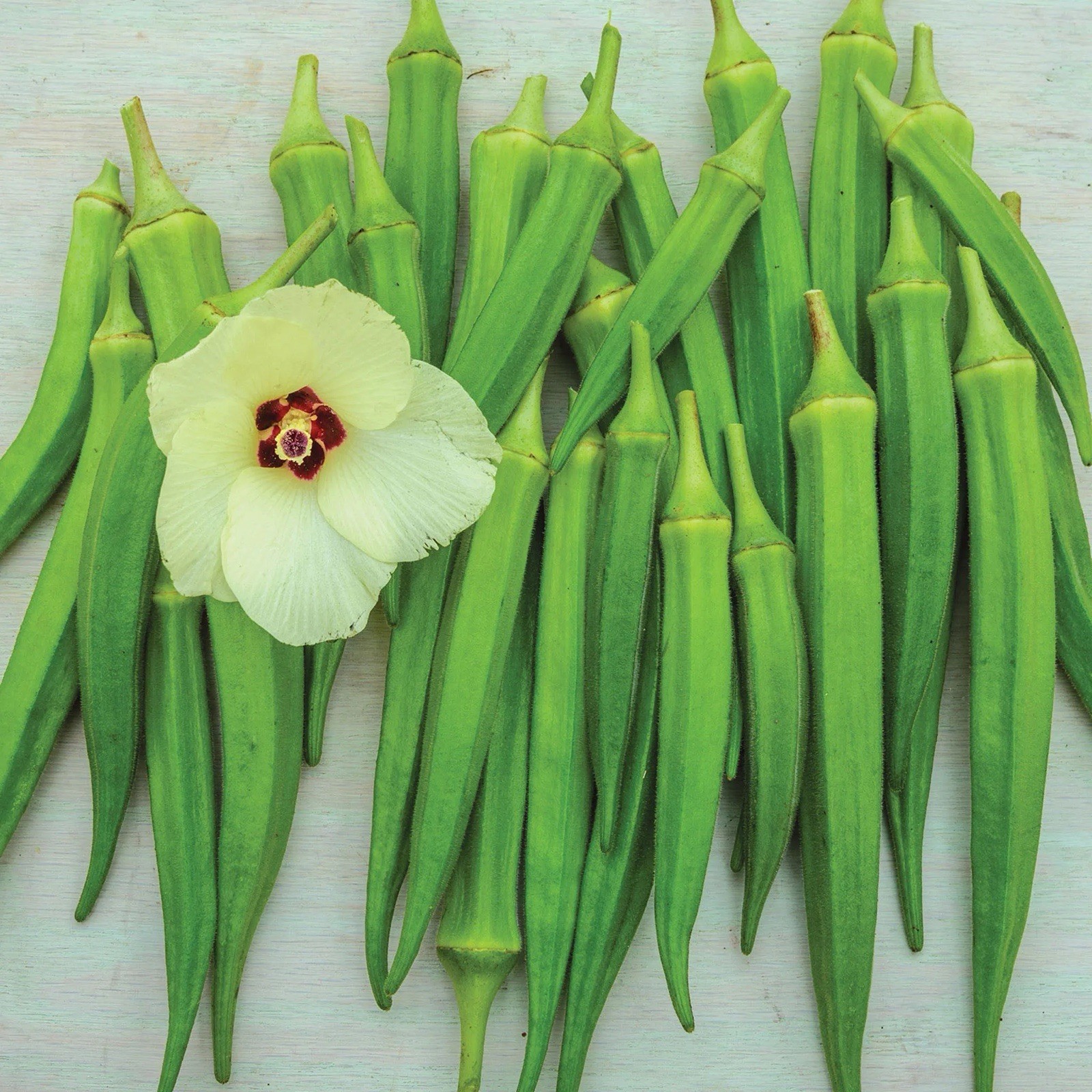 140+ clemson spineless okra seeds 10 Grams