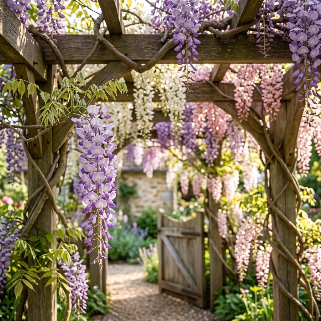 20pcs Wisteria Seeds Climbing Flower Plant for Home Garden Yard Outdoor Use