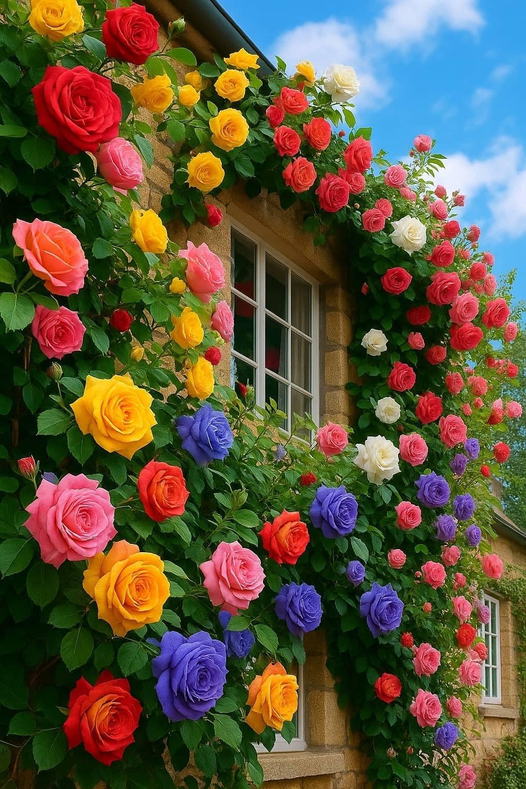 200+ Climbing Rose Seeds Mixed 6 Color – Non-GMO Perennial Vine Flower