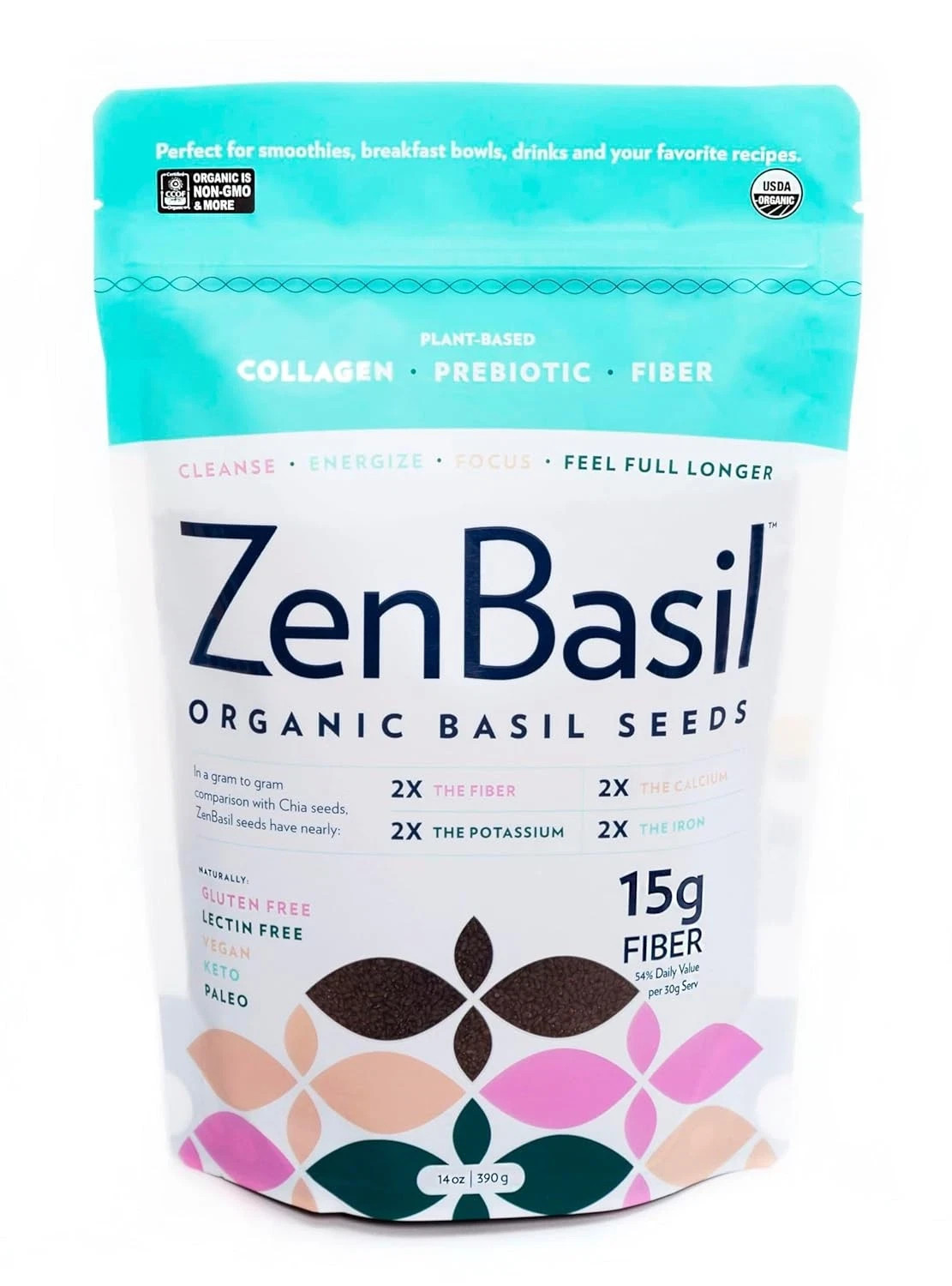 Edible Basil Seeds | Organic & Certified | Sabja Seeds Rich in Fibers | Raw, …