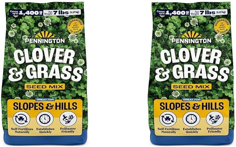 Durana Clover and Grass Mix 2-Pack – Pollinator-Friendly Low Water Lawn Solution