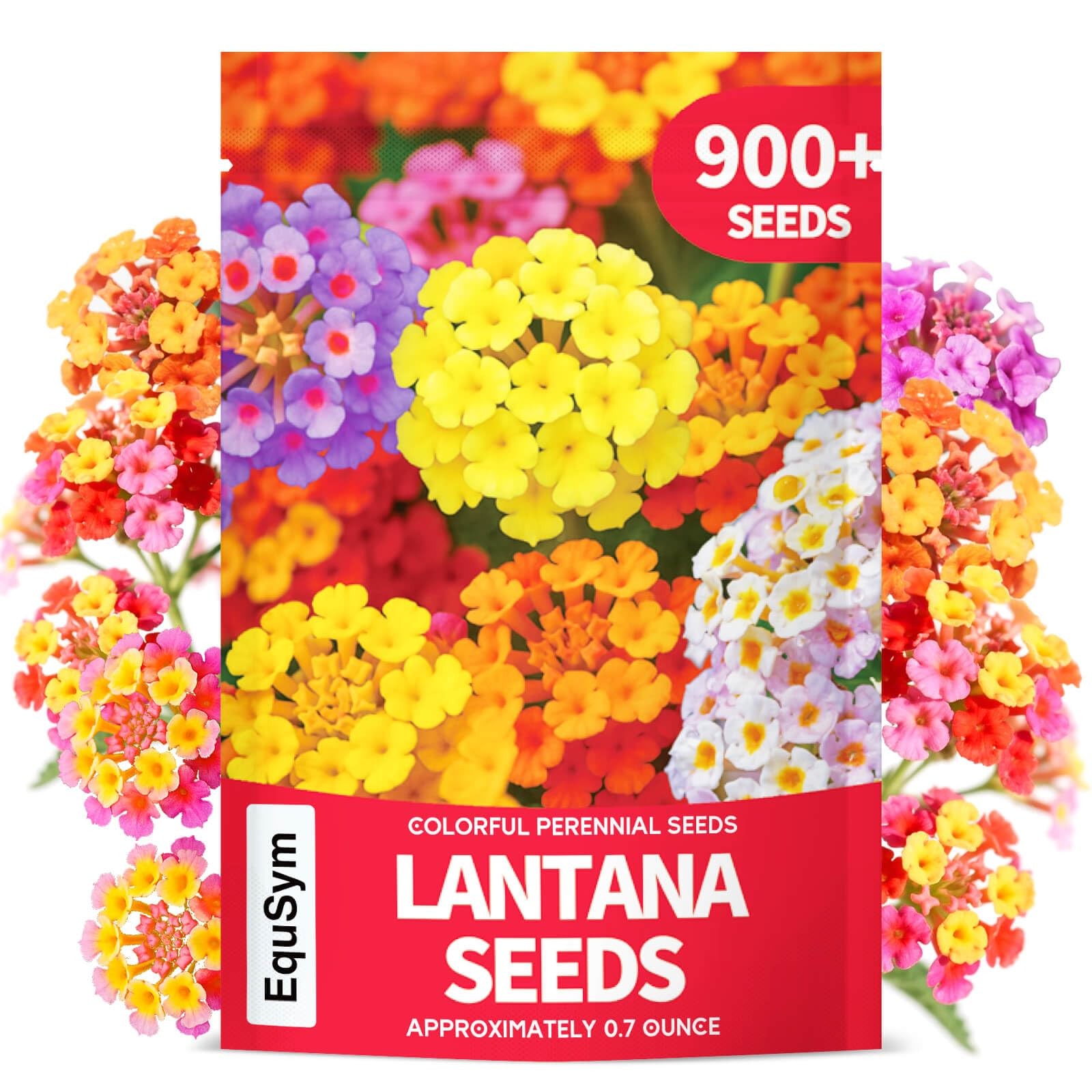 900+ Lantana Flower Seeds – Mixed Colors | Heat & Drought-Tolerant, Easy to G…