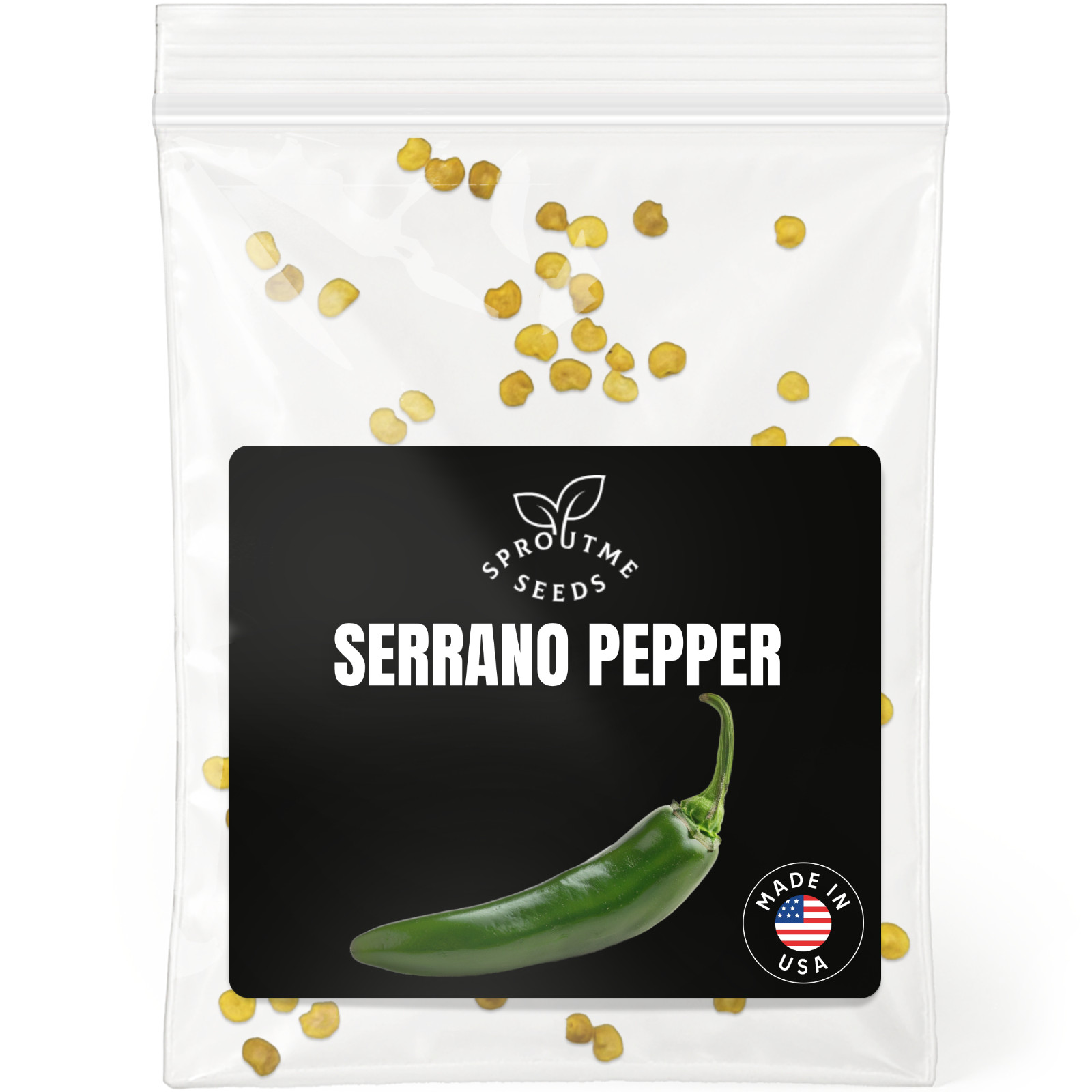 Serrano Pepper Seeds 50+, Heirloom Non-GMO, Hot Chili for Salsa & Pico