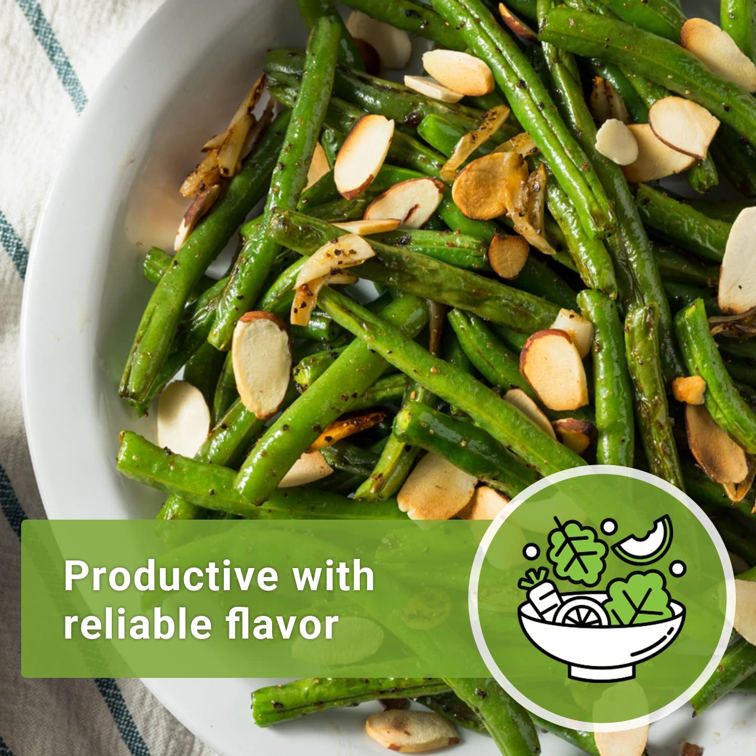 Sow Right Seeds Contender Bush Green Bean Seeds for Planting Non GMO Heirloom