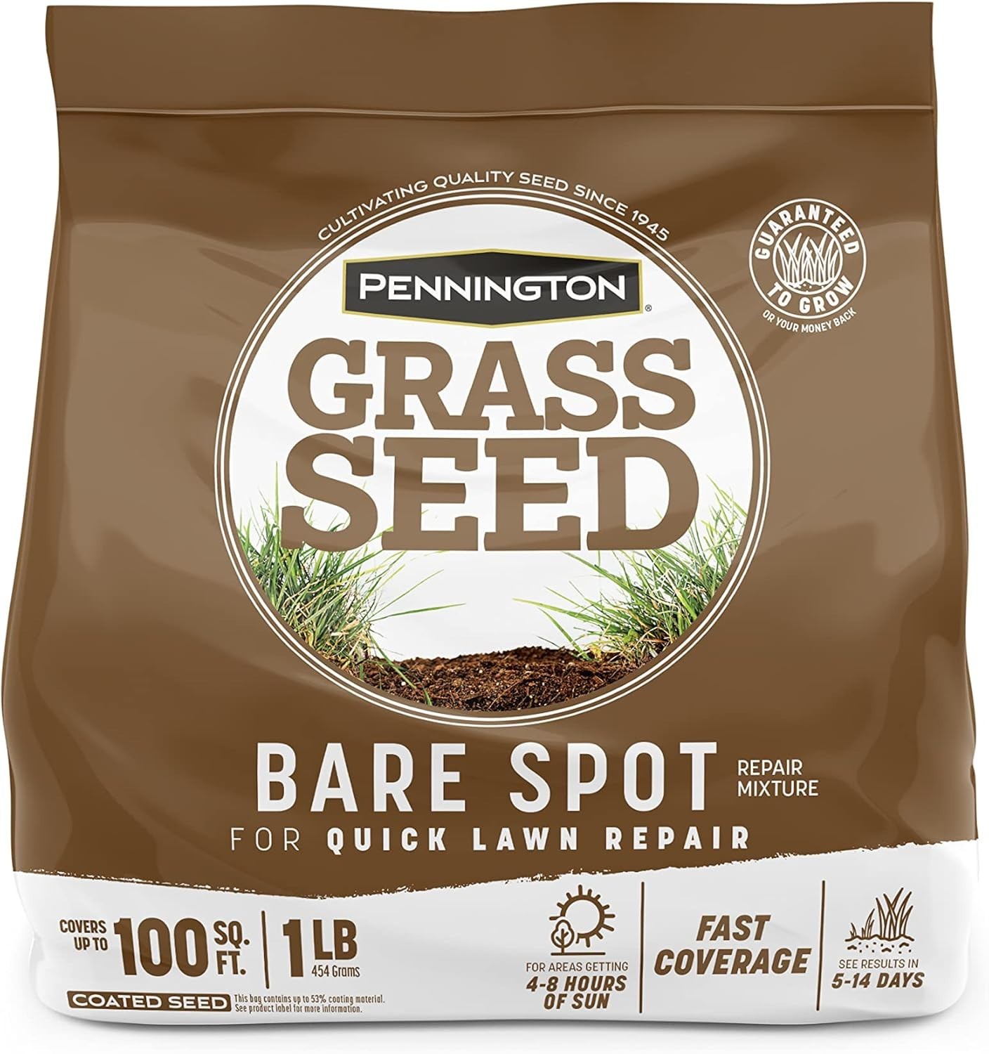 Achieve Lush Lawns with 1 lb Bare Spot Repair Grass Seed – Grows Anywhere
