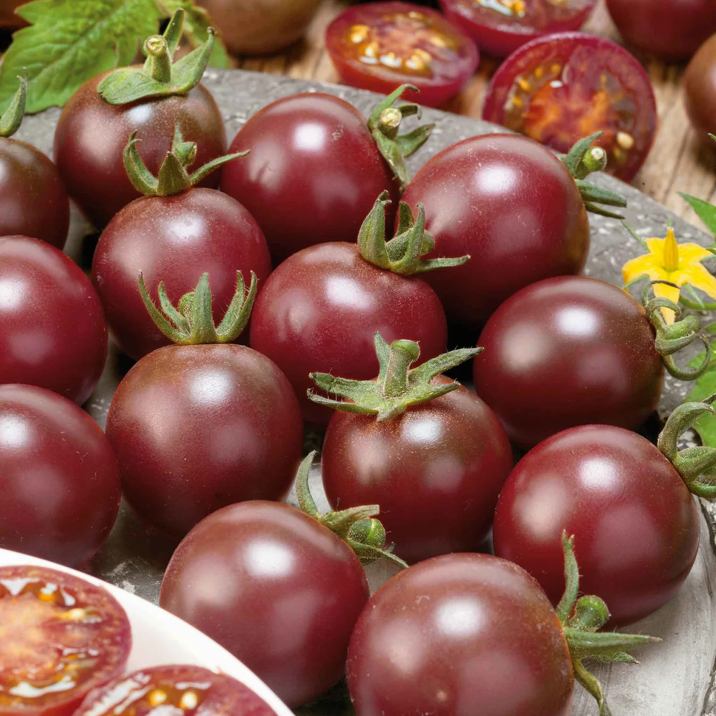 Tomato Seeds – Cherry – Gum Drop Black Hybrid Organic Seeds – non gmo