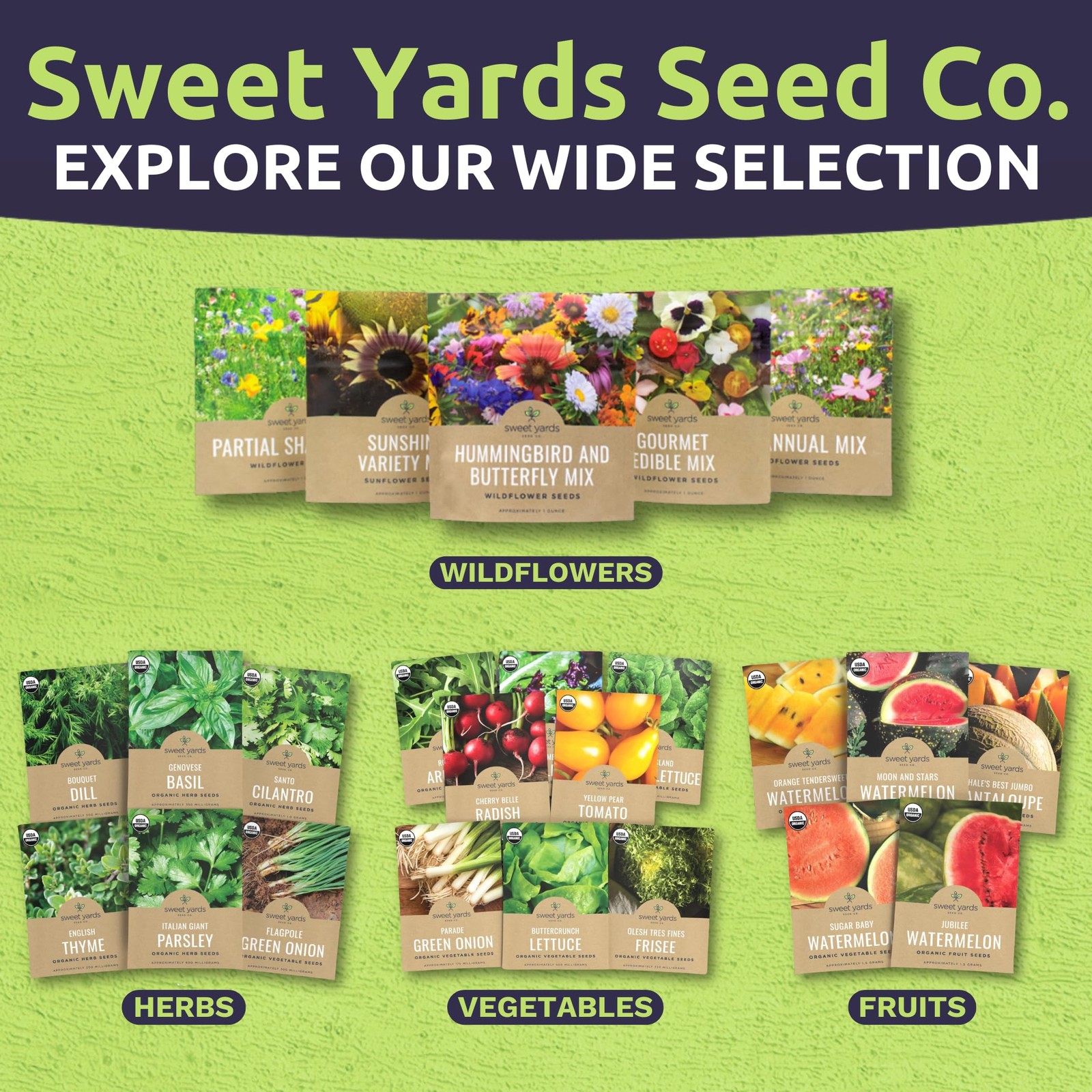 15000 PCS Midwest Regional Mix Large 1 Ounce Packet Flower Seeds Wildflower
