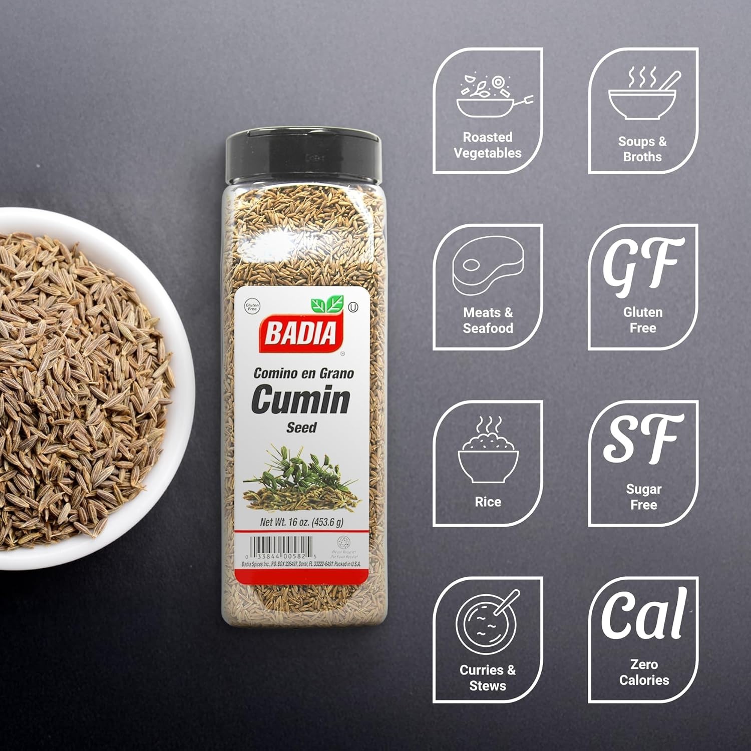 16 oz Cumin Seeds – Authentic Flavor for Spice Blends & Cooking