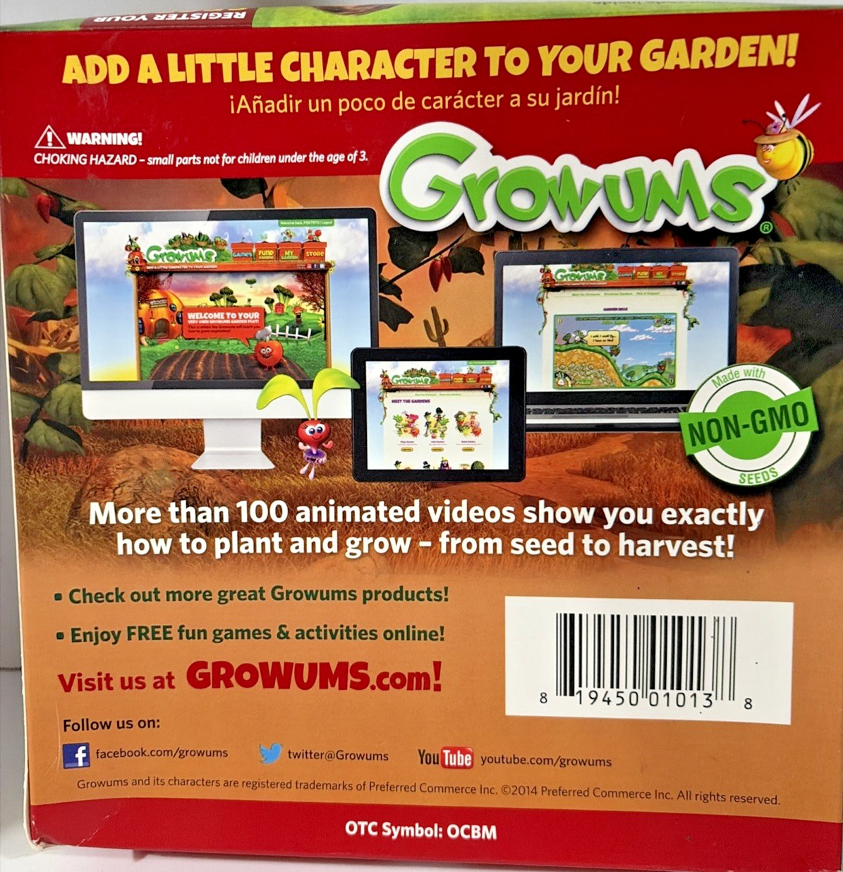 Interactive Gardening Kit-Grow Your Own Taco Garden! By Growums. New In Box