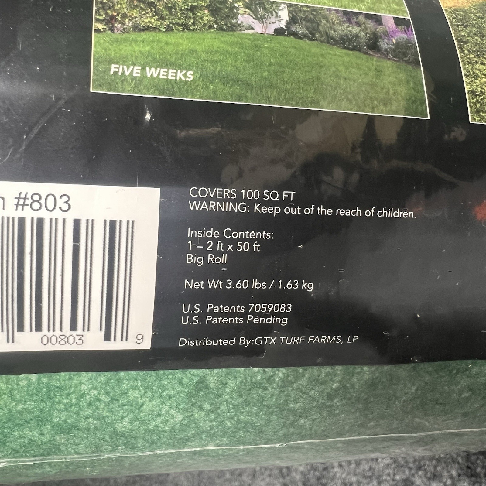Grotrax Biodegradable Grass Seed Mat – 100 sqft Year Round Green – Grass Seed