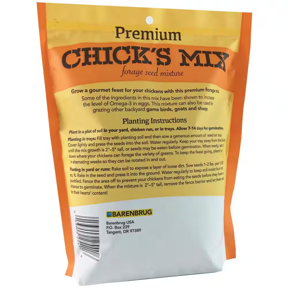 1 Lb. Premium Chick’S Mix Forage Seed Mixture