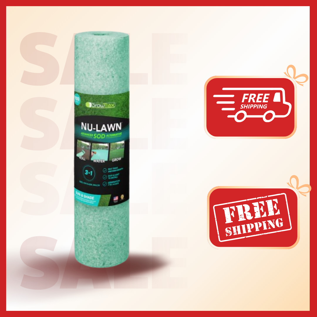 [BIG SALE] GrowTrax Natural Seed Blanket 50ft x 2ft Compost Fabric Roll New