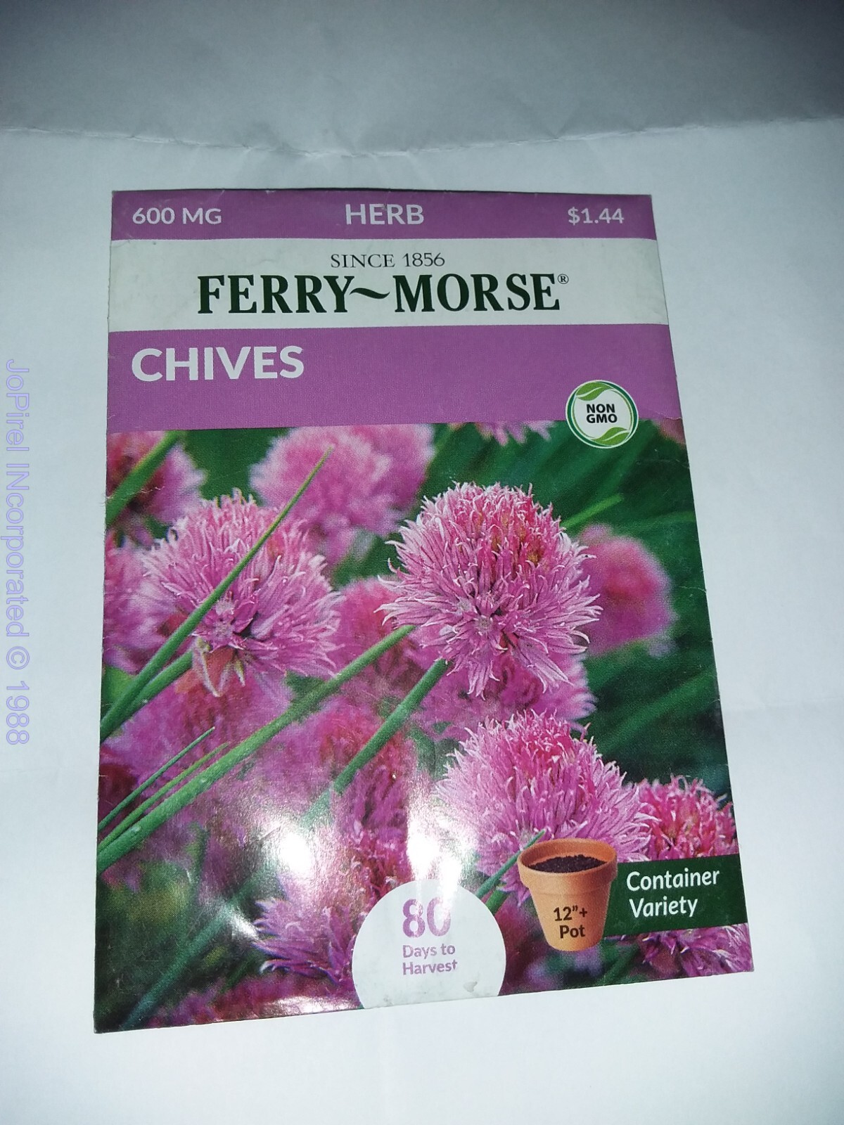 Chives 600 MG Herb Seed Non-GMO – Ferry Morse 80 days to harvest 12/22