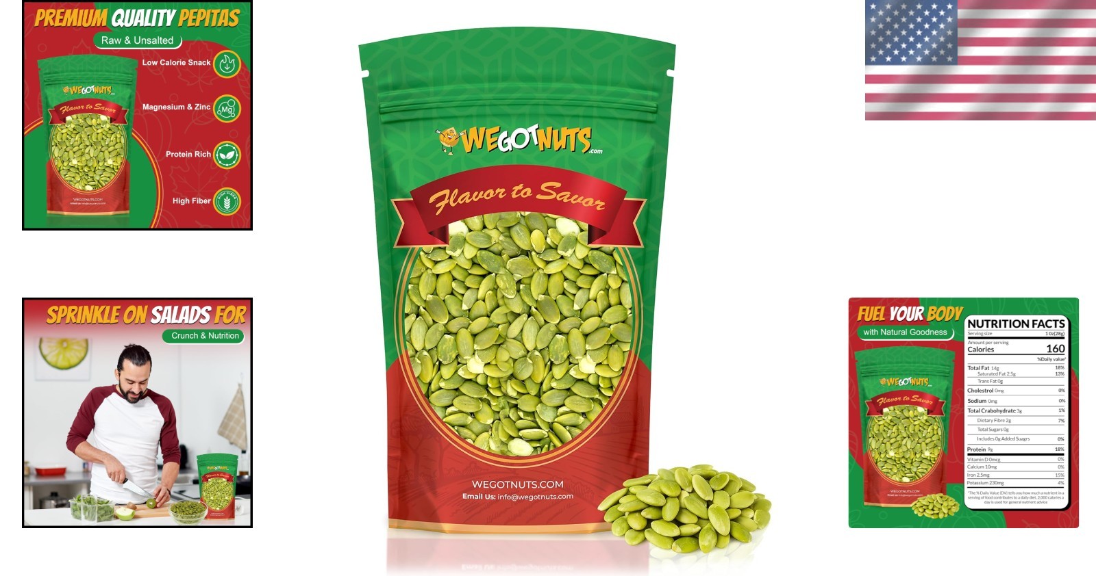 Natural 5Lb Pumpkin Seeds | Crunchy & Chewy Pepitas for Low-Calorie Enjoyment
