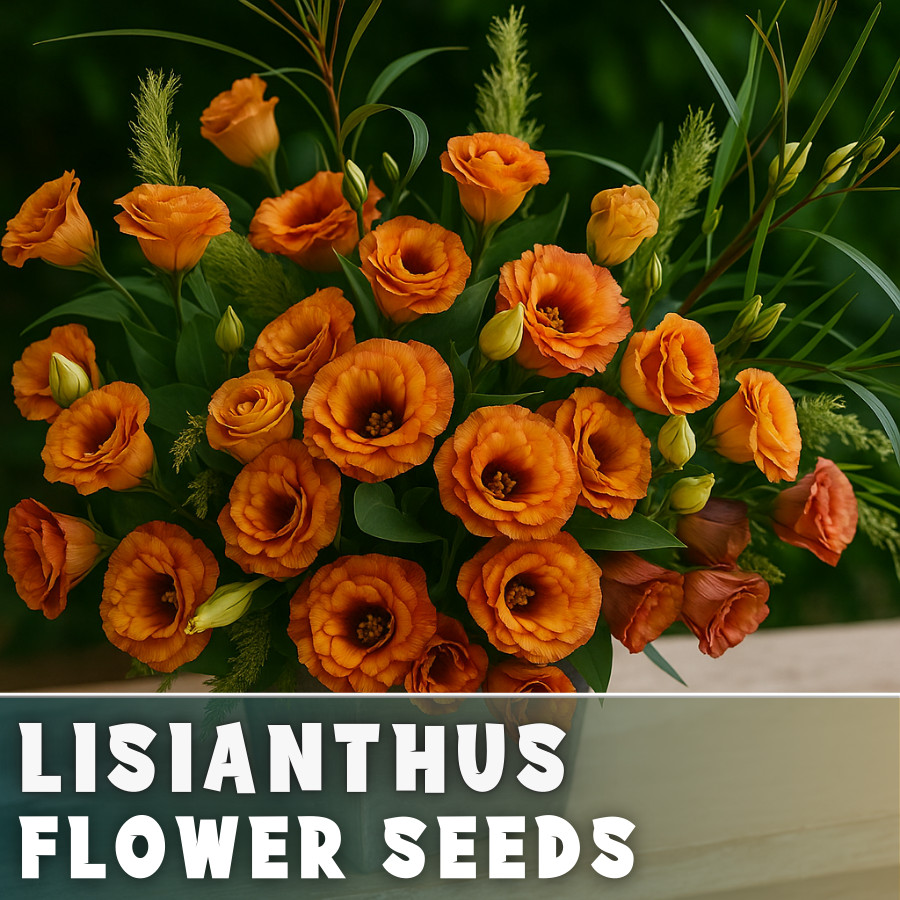Blaze Lisianthus Seeds – 100 Seeds Garden Bloom Flower Seed Non Gmo