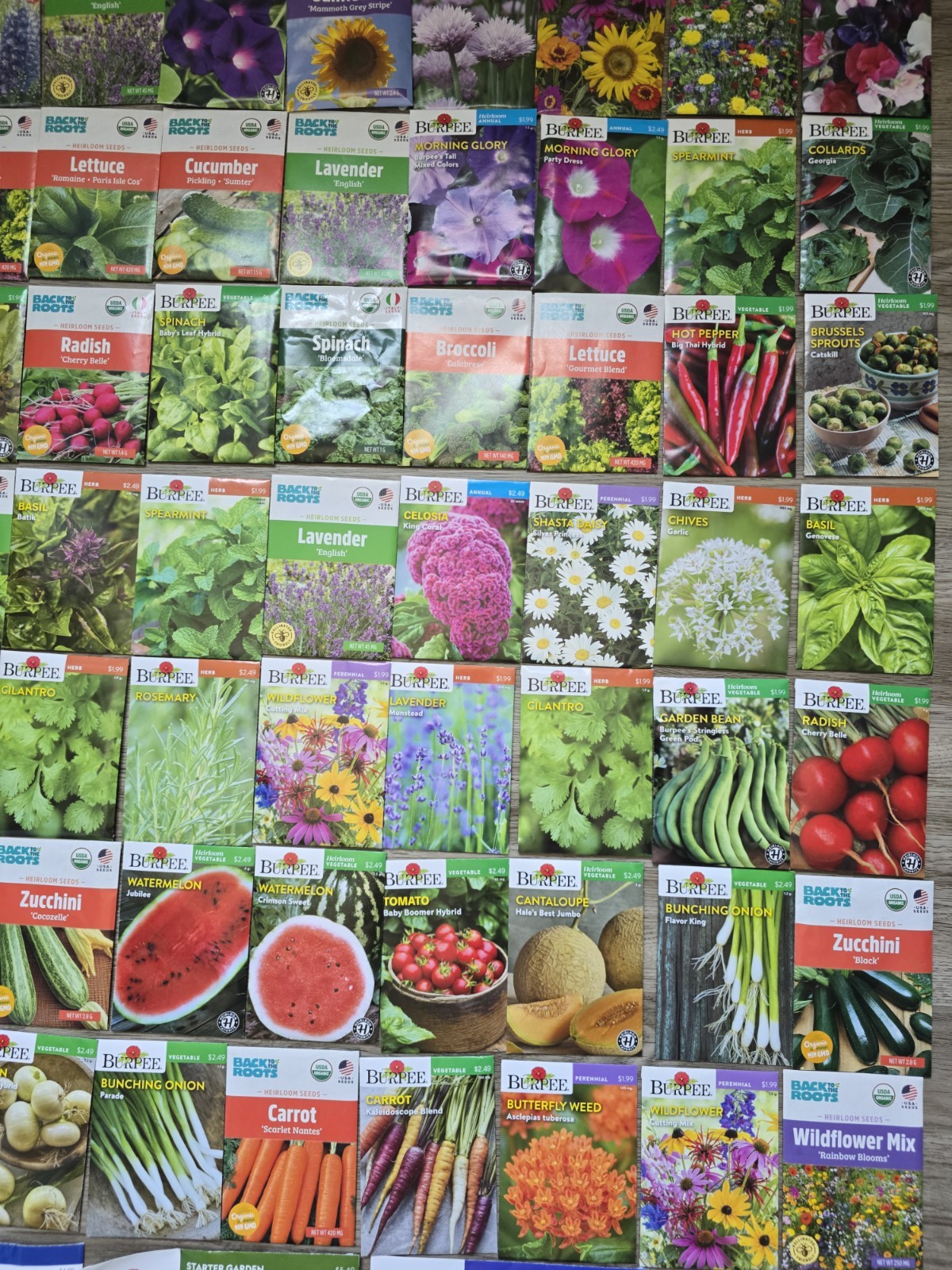 Lot 1 Of 108 seeds Vegetable, Flowers And Herb Seed Packets 2026 mix gardening.