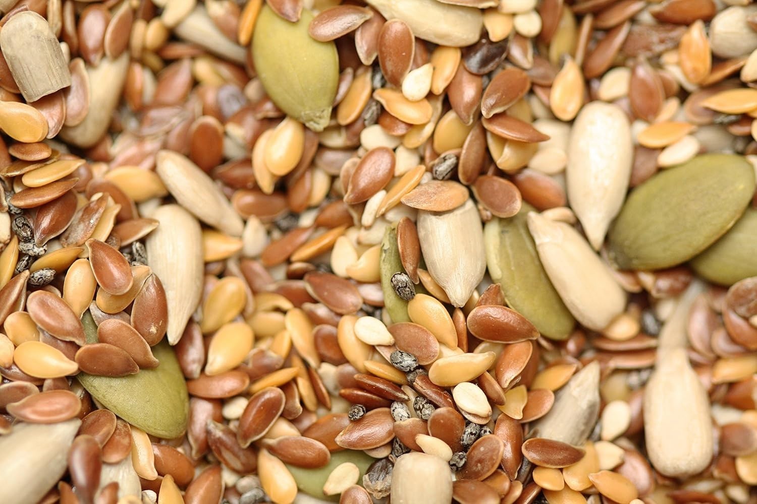Fiber-Rich Organic 6 Seeds Mix, 2.2 lb – Crunchy Snack & Topping Delight