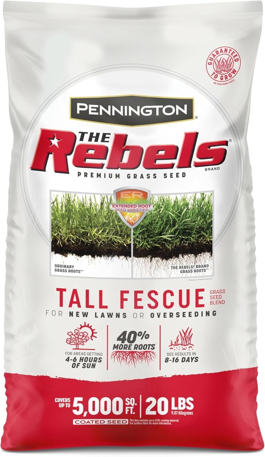 Rebels Tall Fescue Seed Mix, 10,000 sq ft Coverage