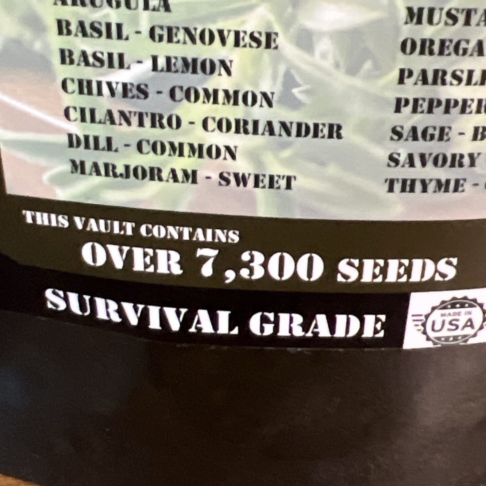 The Seed Armory Culinary Vault – 14 Seed Varieties for Self-Sufficiency