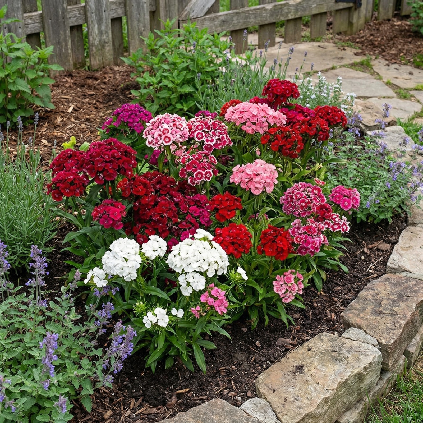 SWEET WILLIAM / DIANTHUS Perennial Mixed Colors Fragrant USA Non-GMO 500 Seeds!
