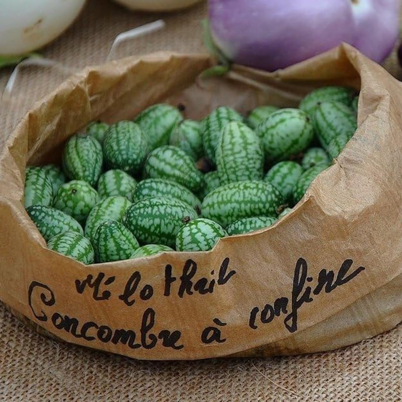 80 Count Premium Cucamelon Seeds for Planting – Rare Mini Thumb Watermelon, Mexi