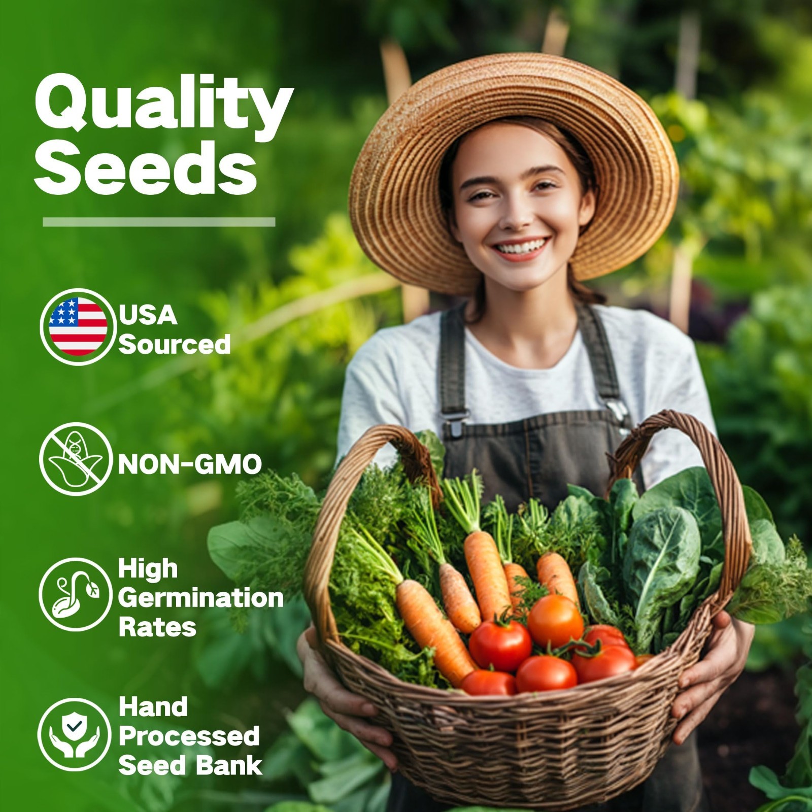 32 Varieties Non-GMO Heirloom Seed Bank for Zone 9 – Gardening Gifts for All