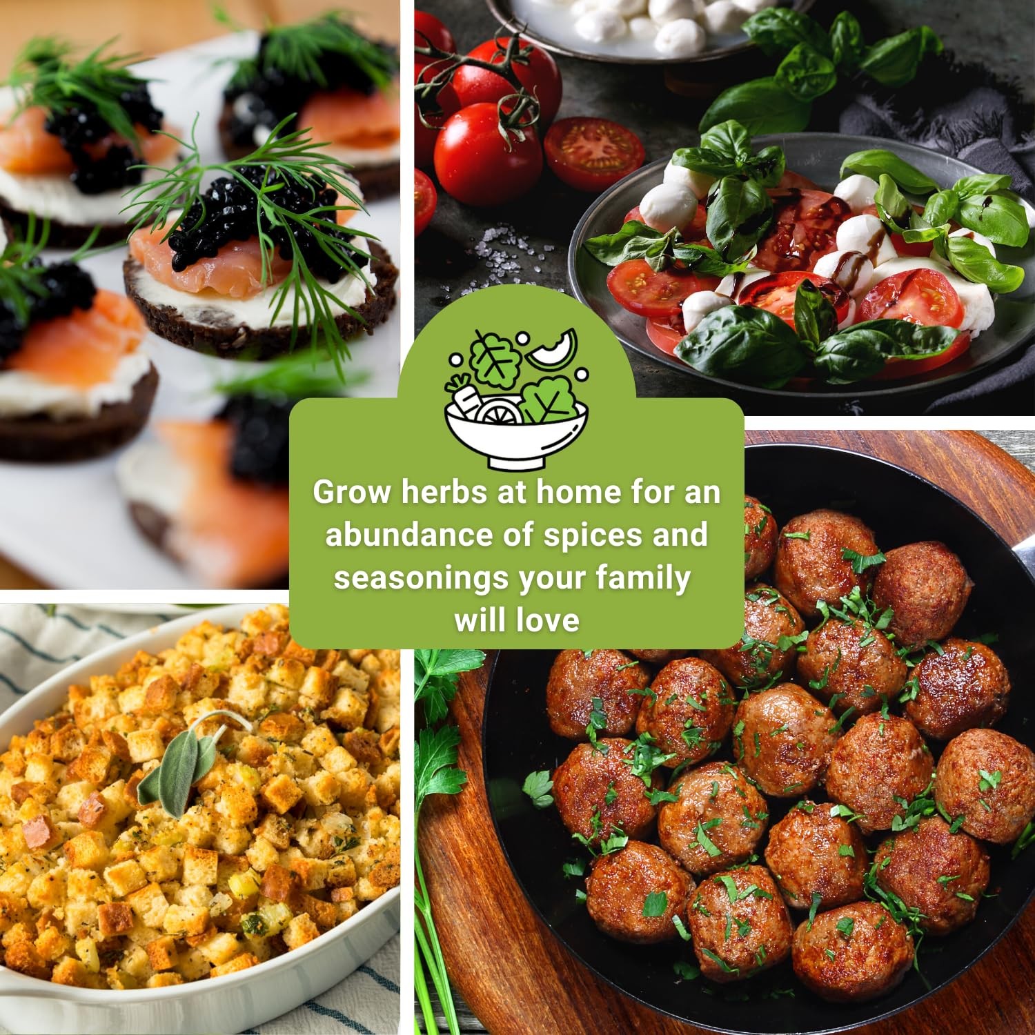 – 15 Herb Garden Seed Collection for Planting – Essential Herbs for Cooking -…