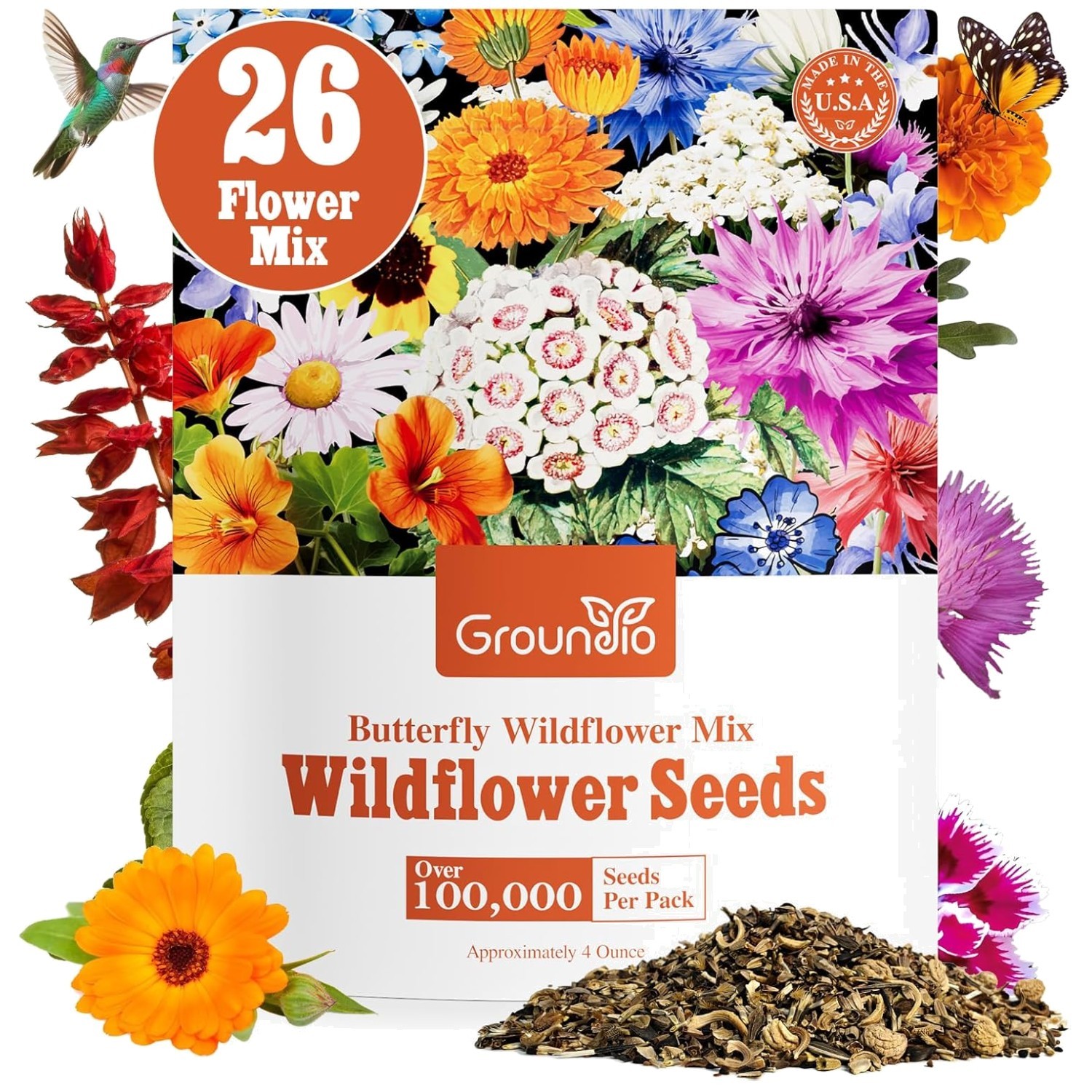 Gift Idea: Wildflower Seeds Bulk – 26 Varieties