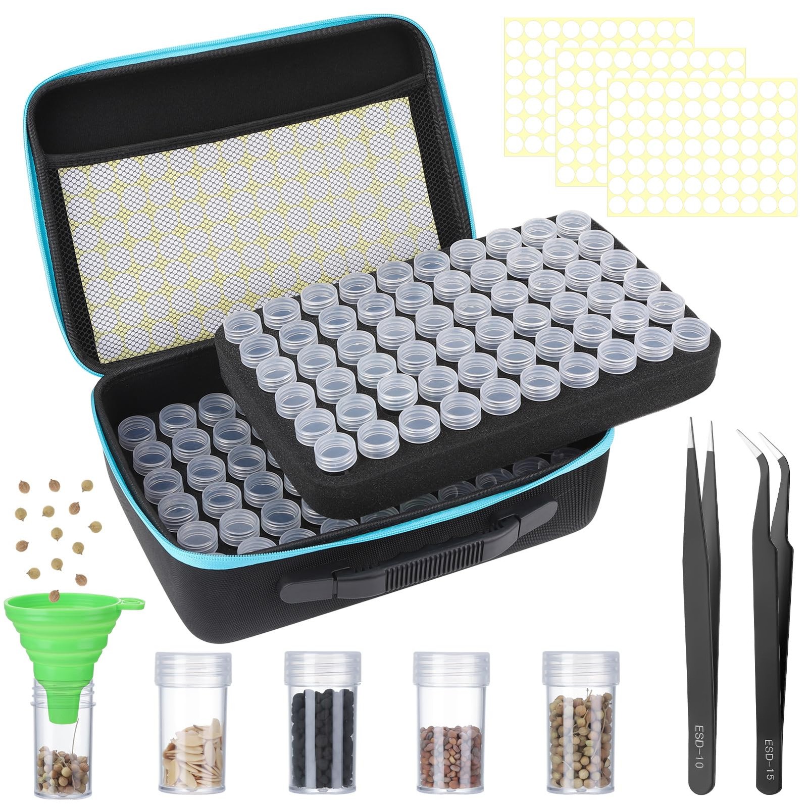 XLSXEXCL120 Slots Seed Storage Organizer Sturdy Seed Organizer Storage Box Pl…