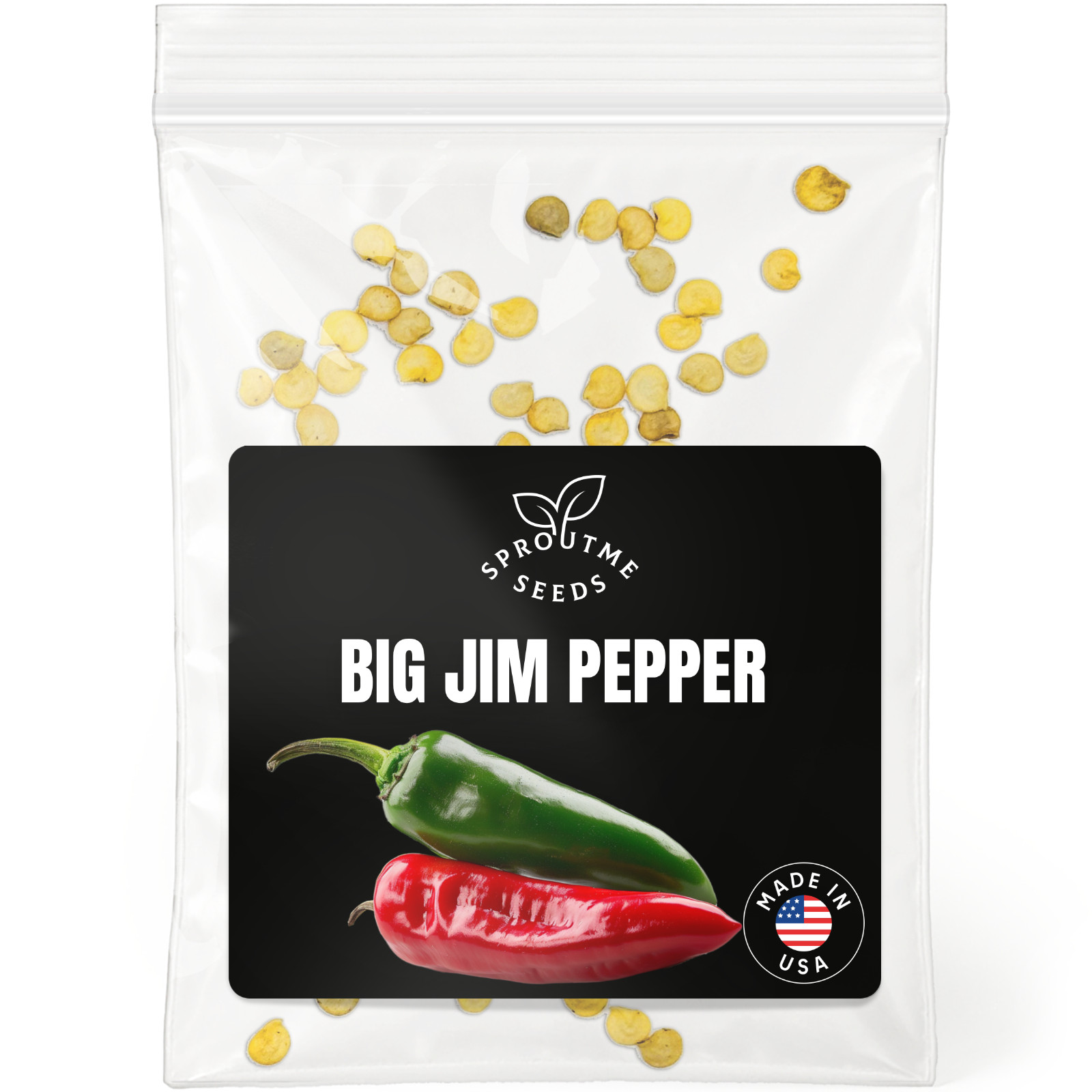 Big Jim Pepper Seeds 50+, Heirloom Non-GMO, Mild Hatch Chile for Roasting