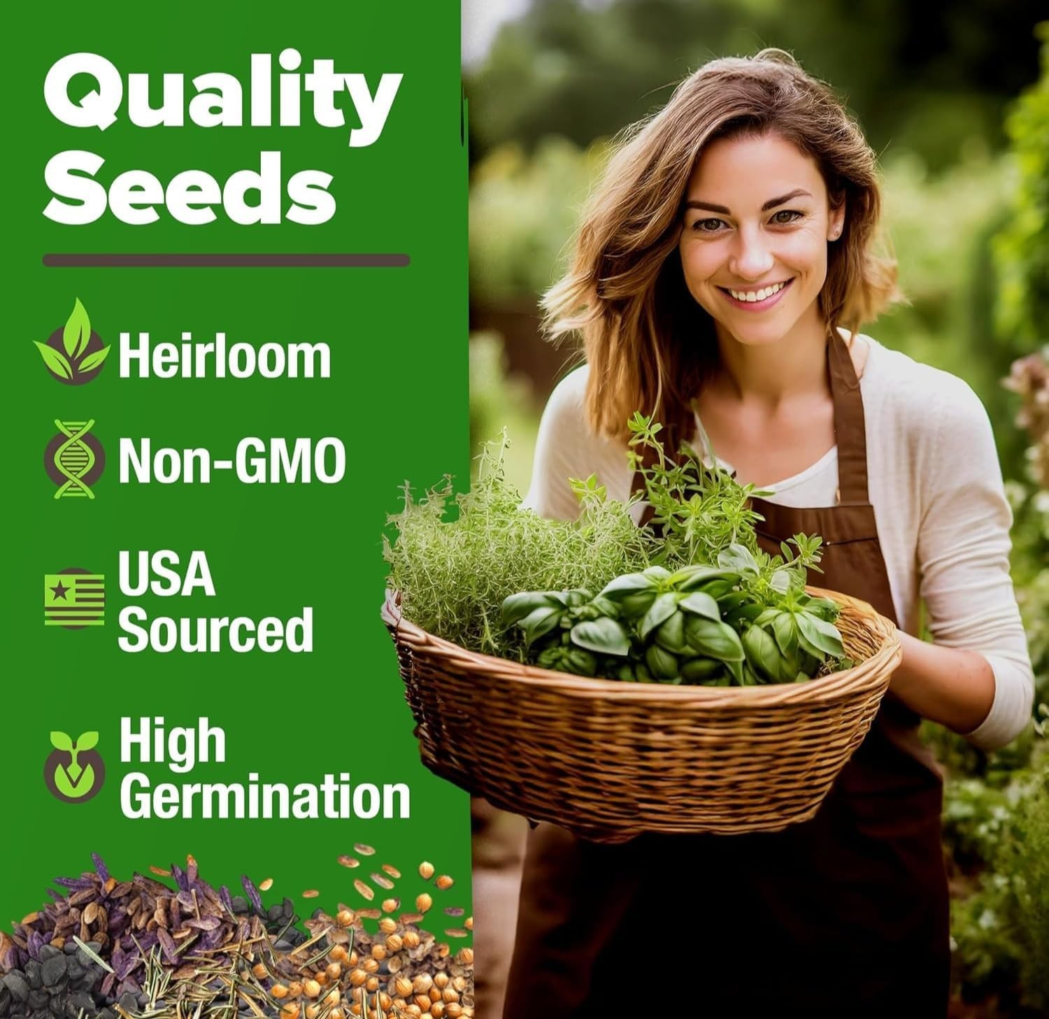 Ultimate Herb Seed Collection – 15 Non-GMO Varieties for -Round Growth