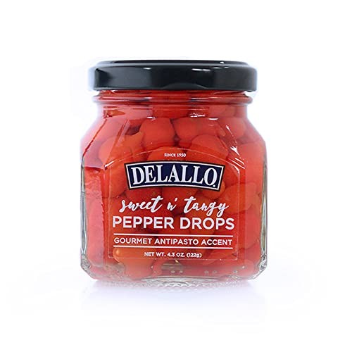 Sweet & Tangy Pepper Drops, Red Peruvian Mini Peppers in 4.3 Ounce (Pack of 1)