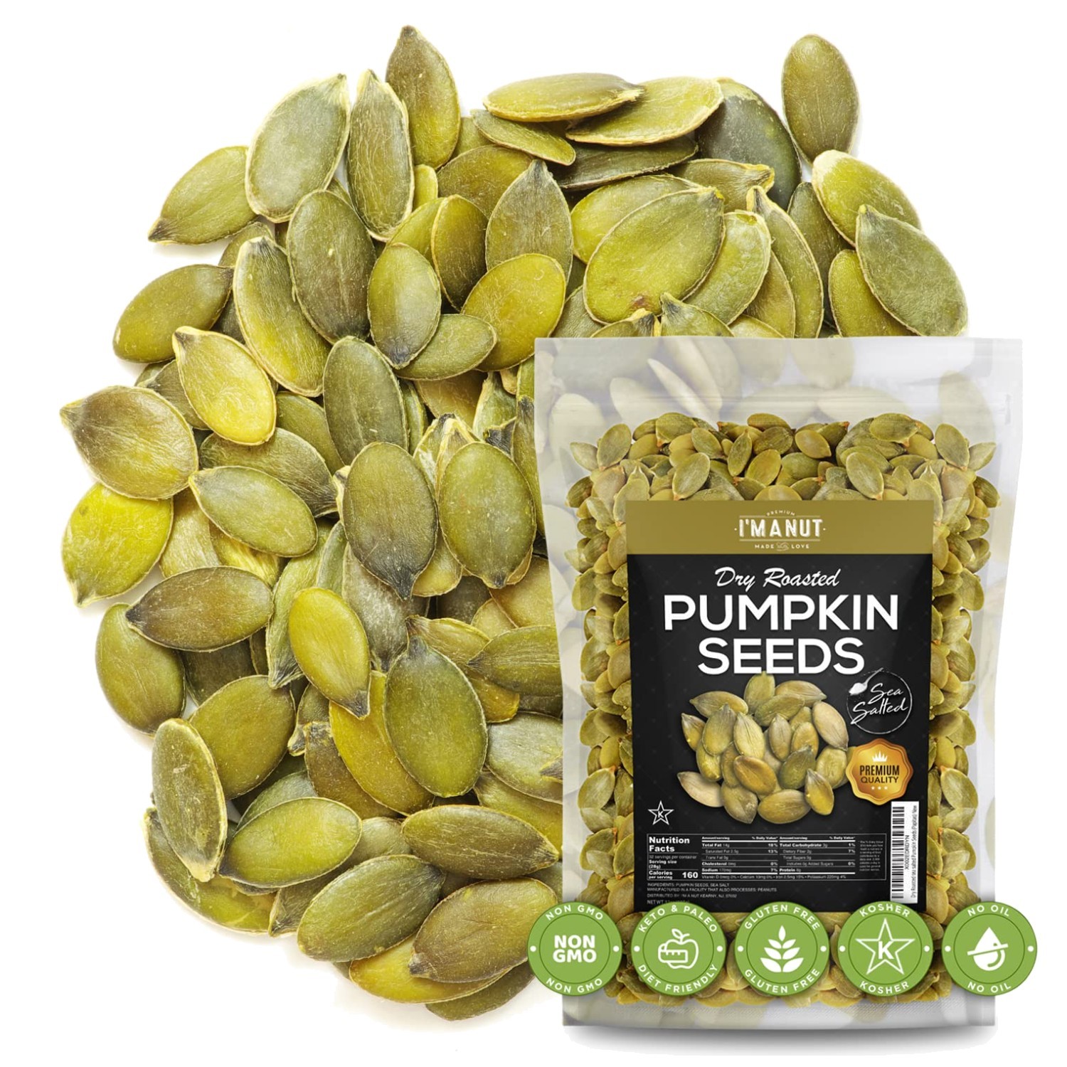 Oven Toasted Pumpkin Seeds 3 lb Batch