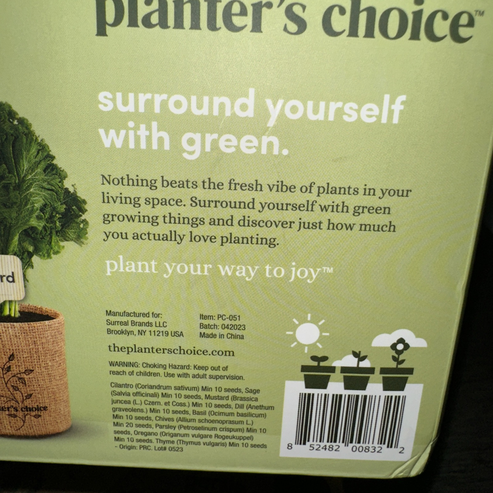 9 Herb Indoor Window Garden Kit House Plants Seeds Easter Gift Open Box