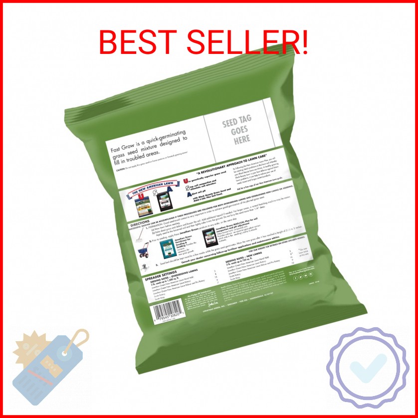 Jonathan Green (10820) Fast Grow Grass Seed – Cool Season Lawn Seed (3 lb)