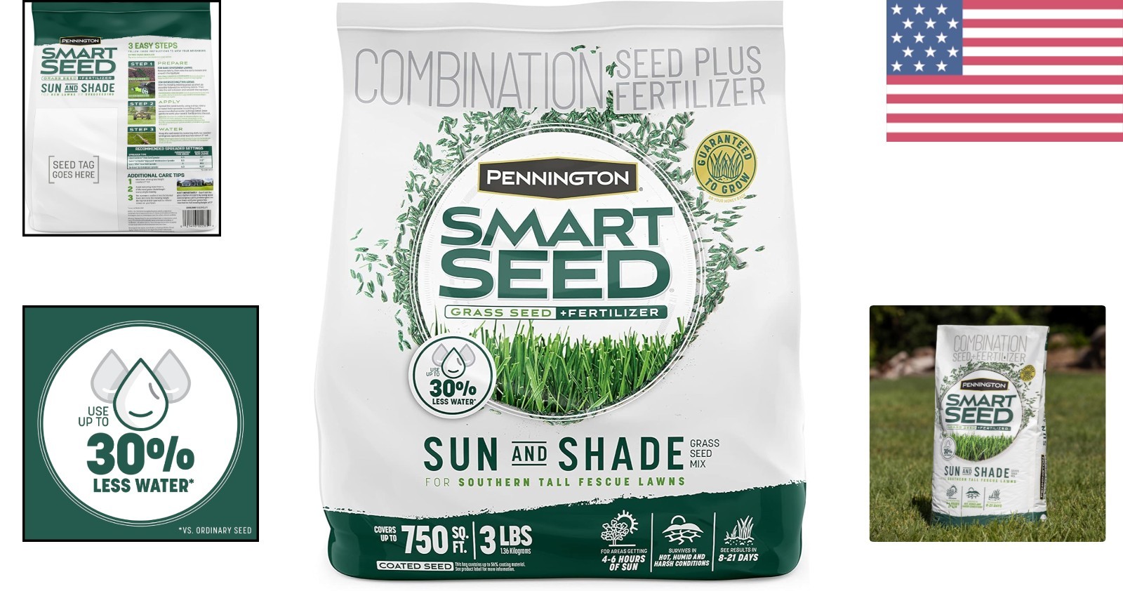 3 lb Tall Fescue Grass Seed for Sun and Shade – Perfect for Hot Climates