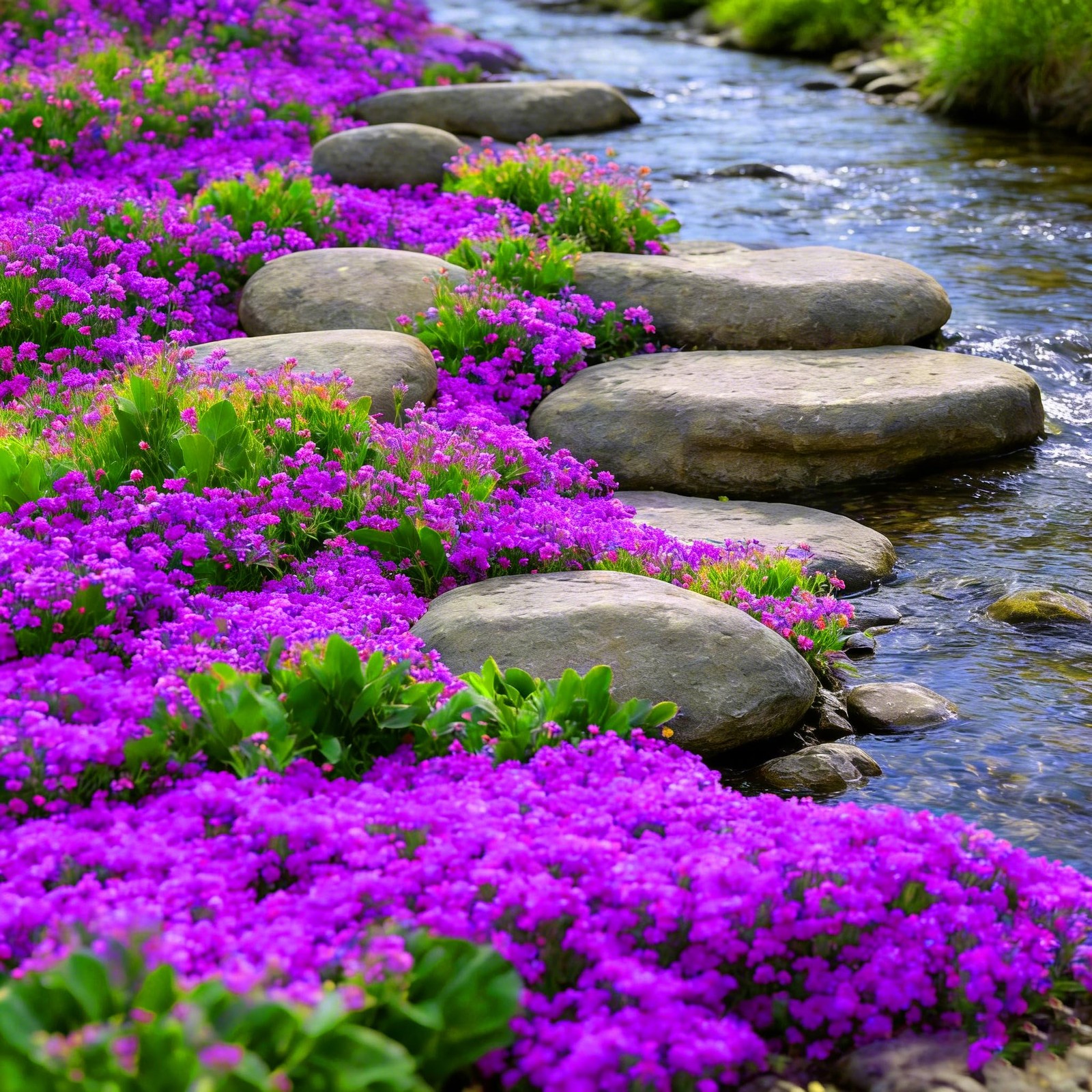 Purple Creeping Thyme Ground Cover Flower Seeds for Planting, 20008pcs Perenn…