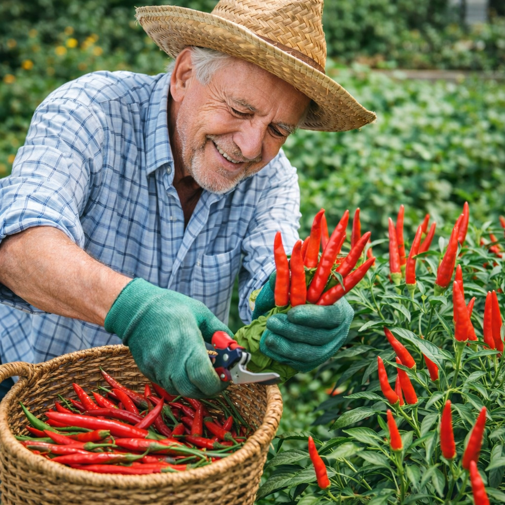 Upright Chili Pepper Seeds 100+ Non-GMO Hot Pepper High Yield Garden