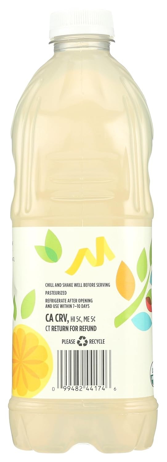 Organic Light Lemonade, 64 Fl Oz – Naturally Sweetened with Organic Cane Sugar