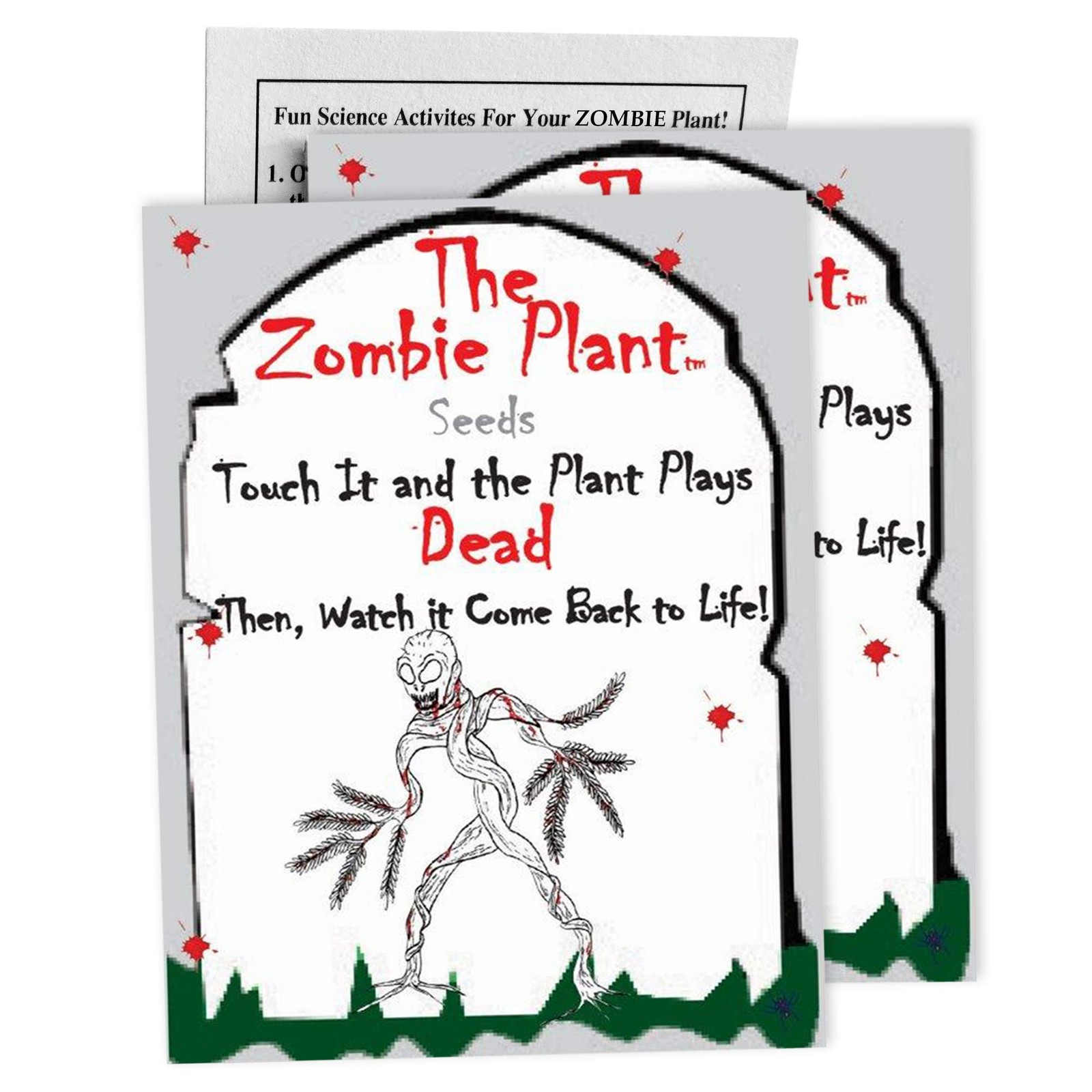 Zombie Plant Seed Packets – Live Sensitive Plant Seeds for Indoor Gardening