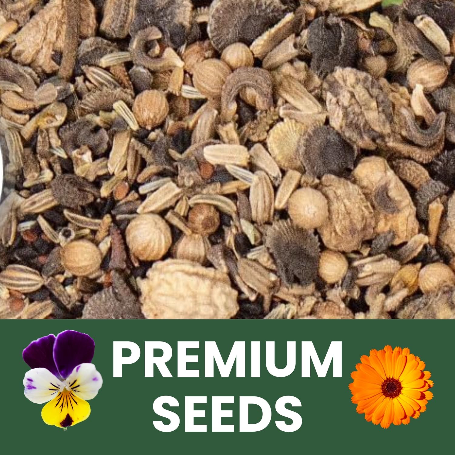 Premium Culinary Seeds Mix – 22,000 Edible Flowers & Herbs for Planting