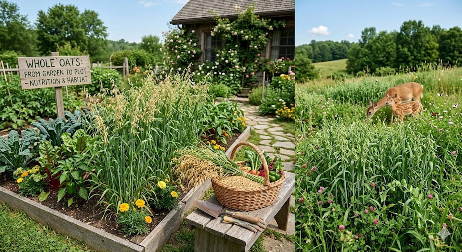 100 Whole Grain Oats Seeds! Organic -All Natural Non GMO